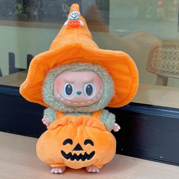 LABUBU Halloween Holiday Puffy Pumpkin Outfit for Doll NEW - Picture 2 of 2